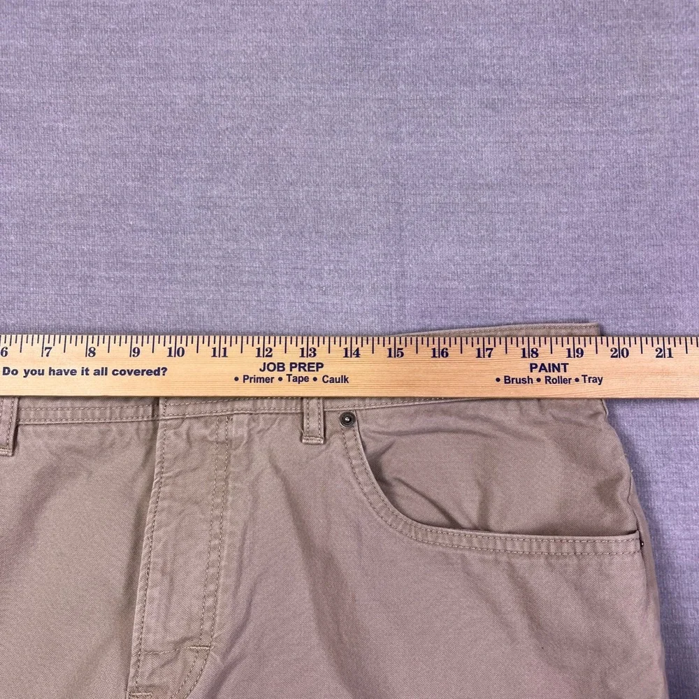 The North Face Straight Fit Mid Rise‎ Chino Pants Mens 40 Short Tan Cotton Nylon